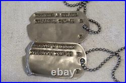 WWII US Medals American Defense- Victory Campaign Marksman Carbine Dog Tags