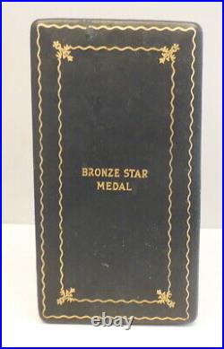 WWII US Military Issued Named Bronze Star Medal with Original Box Free Shipping