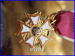 WWII US Military Wrap Brooch Legion of Merit LOM Medal MINT CONDITION