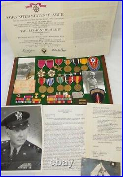 WWII US SHAEF Ordnance Colonel Medal Archive LOM Lot Peed in Rhine Maj General
