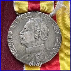 WWI Baden Silver Merit Medal Silver Rudolf Mayer Original Germany RARE