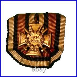 WWI German Hindenburg Cross Medal Mini Lapel Badge Original Pinback 1917