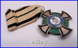 WWI German pin cross badge medal WW2 Hohenzollern award House Order enamel award