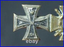 WWI Imperial Army Austro Hungarian Medal Bar Mini Stickpin Rare 1914 Iron Cross