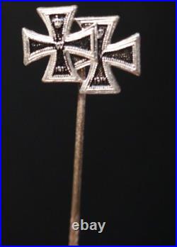 WWI Imperial German Army Medal Stickpin Iron Cross First Class Original 1917