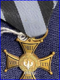 WWI Poland Order of Virtuti Militari Medal 4th Class 1792 RARE