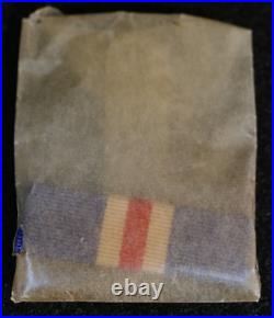 WWI State of Connecticut World War 1917 1918 Service Medal Ribbon & Box, Mint