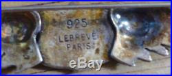 WWI Sterling 925 Silver Pilots Wings Made in Lebreve Paris WW1 Badge Medal