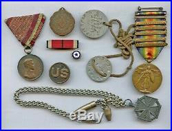 WWI WW1 3rd Division Engineer 6 Bar Victory Medal, Dogtags, Souvenirs, IDed RARE