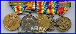 WWI WW1 CEF American Volunteer NAMED Medal Bar US/UK Ribbons, Dog Tag, St Mihiel