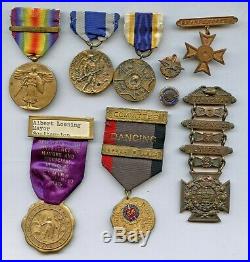 WWI WW1 NAMED Pilot Medal Lot FOUNDER OF GRUMMAN Aircraft A P Loening Tiffany
