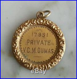 WW 1 Australian Medals X2 V. C. M. Dumas, also 9ct gold medal & other Aust badges