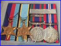 WW 2 RCAF Medal Grouping Air Crew Europe Memorial Cross Kearns KIA Framed Group