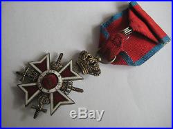 WW II medal of the crown from Romania pre made 1945 original antique award