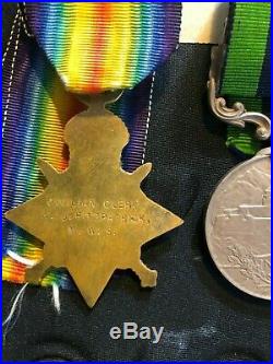 W. J. FITZ PATRICK M. W. S. Set of World War 1 (4 Original Medals)