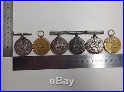 Wonderful Collection of WW1 War & Victory Medals All Full Size