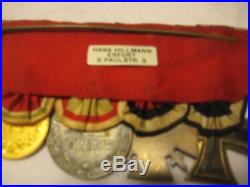 World War 1, German 4 Medal Bar, Named