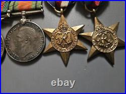 World War 2 Ww2 Medals Set And Picture Manitoba Dragoons XII