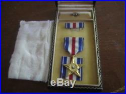 World War II Silver Star Medal in Coffin Case WWII
