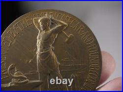 World War I railroad manufacturers bronze liberty medal Dated 1918