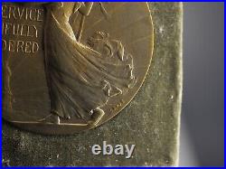 World War I railroad manufacturers bronze liberty medal Dated 1918