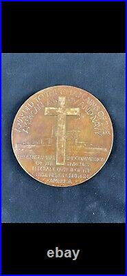 World War One (WWI) Bronze Chaplain Table Medal