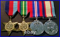 World War Two Set of 4 Replica Medals Full Size In Presentation Box