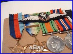 Ww11 Nzraf Medal Group Atlantic Star, France And Germany Clasp, Wings And Photo