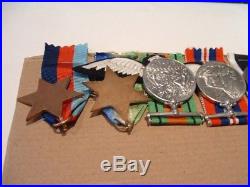 Ww11 Nzraf Medal Group Atlantic Star, France And Germany Clasp, Wings And Photo