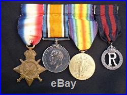 Ww1,1914/15 Star, Bwm, Victory, Medal. Staff Nurse, Qaimnsr, Served Bombay, India