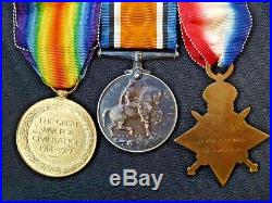 Ww1,1914/15 Star, Bwm, Victory, Medal. Staff Nurse, Qaimnsr, Served Bombay, India