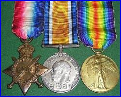 Ww1 1914-15 Trio Of Medals, Lieut. Colonel Keyworth. R. H. A, Entitled To D. S. O Russia