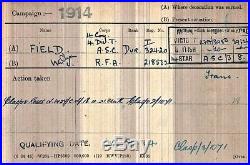 Ww1 1918 Arras Military Medal To Driver W. J. Field 177th Bde R. F. A. British Army