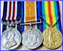 Ww1 1918 Military Medal Group Pte Gentry Ex Rfc & 2nd Bn Lincolnshire Regiment