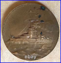 Ww1 Austria-hungary Erzherzog Karl Franz Josef / Sms Tegetthoff Medal 1915