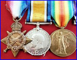 Ww1 British Army Officer Medal Trio & General Service Medal 1918-62 Iraq Group
