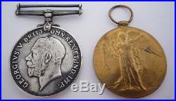 Ww1 British War Victory Medal Pair 1st Day Battle Of The Somme Kia Lincolnshire