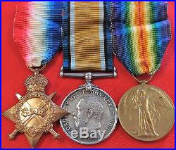Ww1 Canadian Wounded Army Medal Trio Group & Full Research 14th Infantry Regt