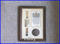 Ww1 Death Plaque, Penny, Victory & War Medal