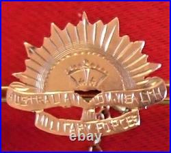 Ww1 Era Australian Army Gold Anzac Rising Sun Sweet Heart Badge Medalaif