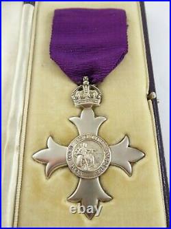 Ww1 Era Mbe Medal Solid Sterling Silver Garrards In Fitted Case 1918