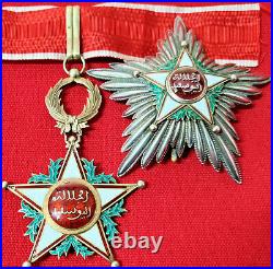 Ww1 Era Morroco Order Ouissam Alaouite, Type 1 Grand Commander Medal & Star Set