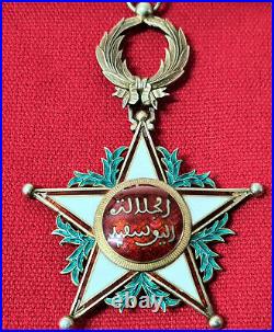 Ww1 Era Morroco Order Ouissam Alaouite, Type 1 Grand Commander Medal & Star Set