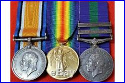 Ww1 & Iraq Kurdistan Medal Group Lt. Crosse Machine Gun Corps & Yorkshire Regt