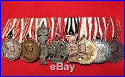 Ww1 Kingdom Of Austria Hungary 8 Place Medal Bar Ww2 Croat Medal Anti Partisan