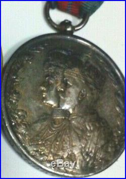 Ww1 Medal Group Rare Delhi Durbar Silver Pocket Watch Saved Lady's Life