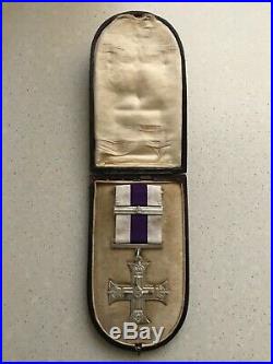 Ww1 Military Cross Medal With Bar Stg/sil