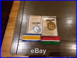 Ww1 Pair Medals Mercantile Marine War Medal & British War Medal In Boxs Of Issue