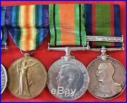 Ww1 Royal Naval Division Howe Battalion Medal Group & Ww2 Home Guard Service