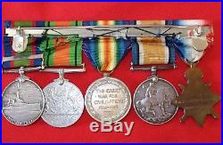 Ww1 Royal Naval Division Howe Battalion Medal Group & Ww2 Home Guard Service